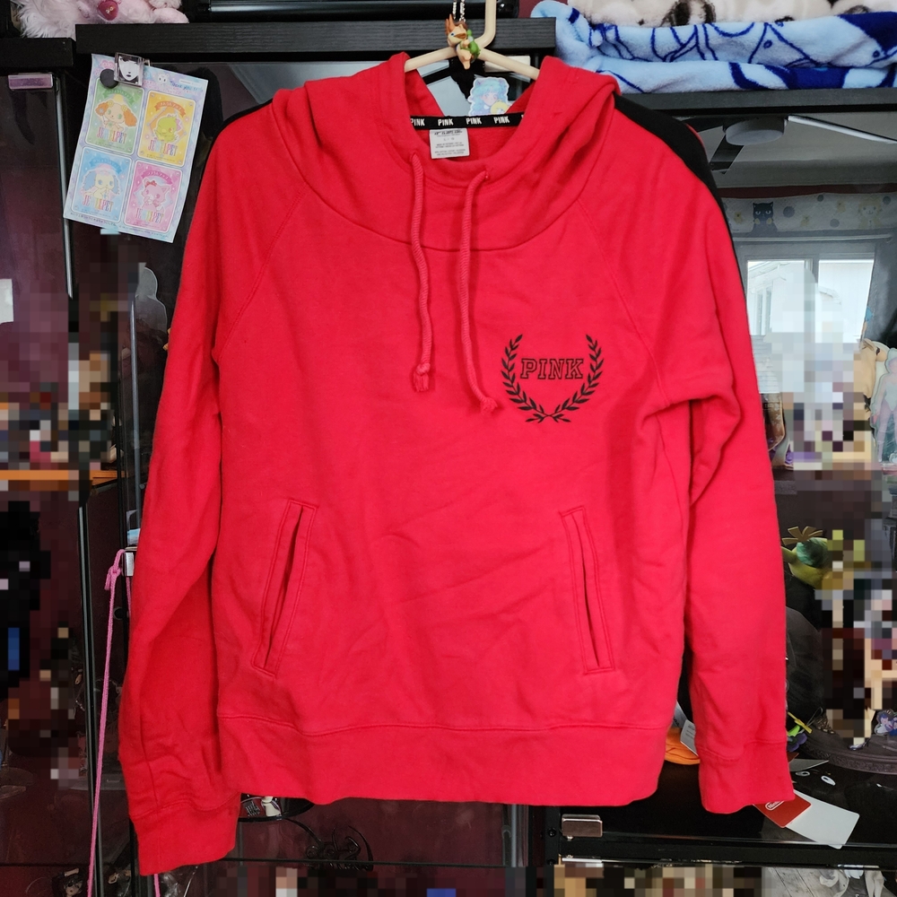 PINK Victoria's Secret Vibrant Red Hoodie